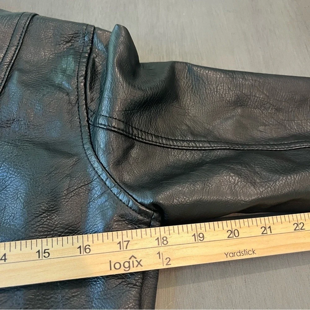 Candie's Y2K Women's Black Leather‎ Jacket Bikercore - Picture 5 of 10